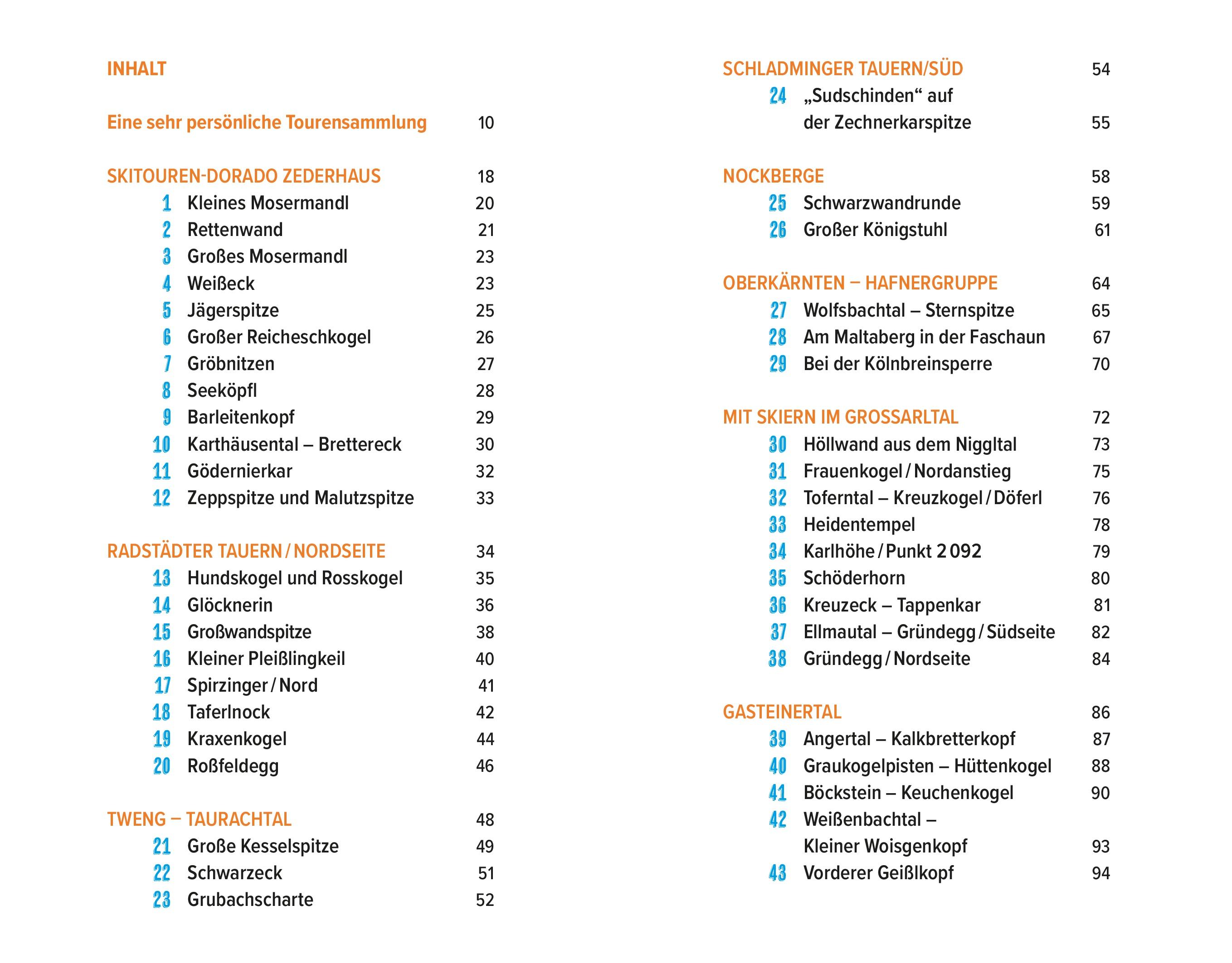 Beispielinhalt (Bild) Skitouren-Schmankerl