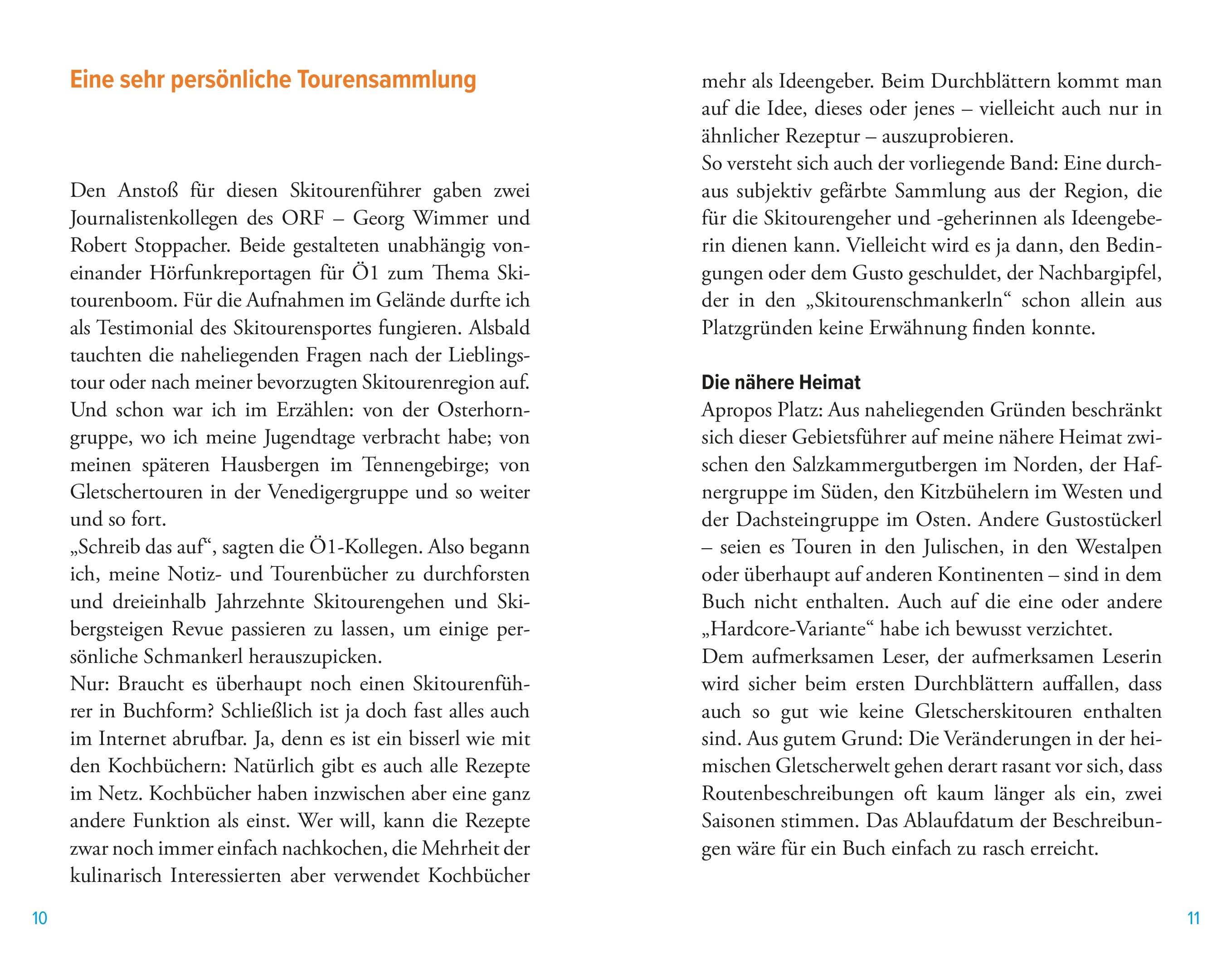 Beispielinhalt (Bild) Skitouren-Schmankerl