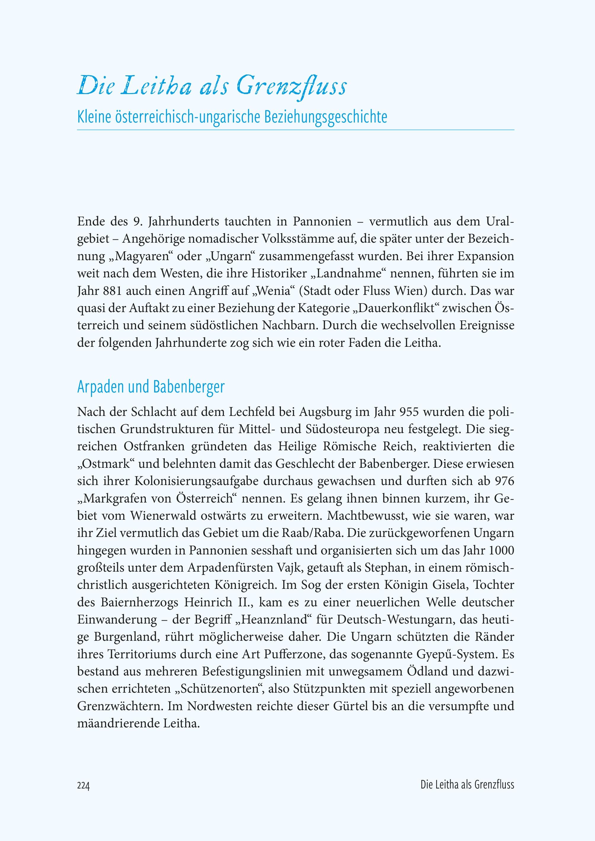 Beispielinhalt (Bild) Lebensader Leitha