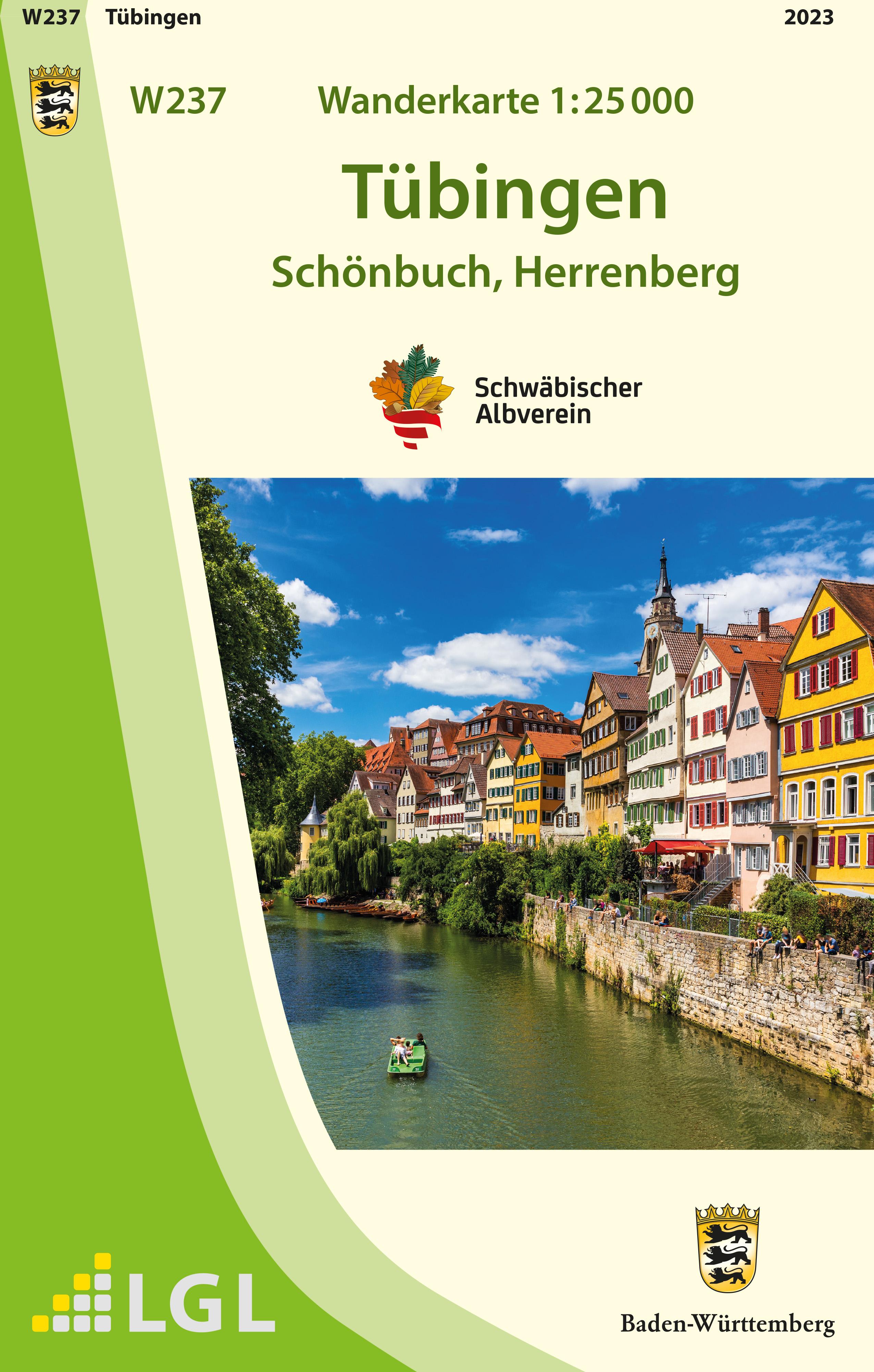 Vorderes Coverbild W237 Wanderkarte 1:25 000 Tübingen