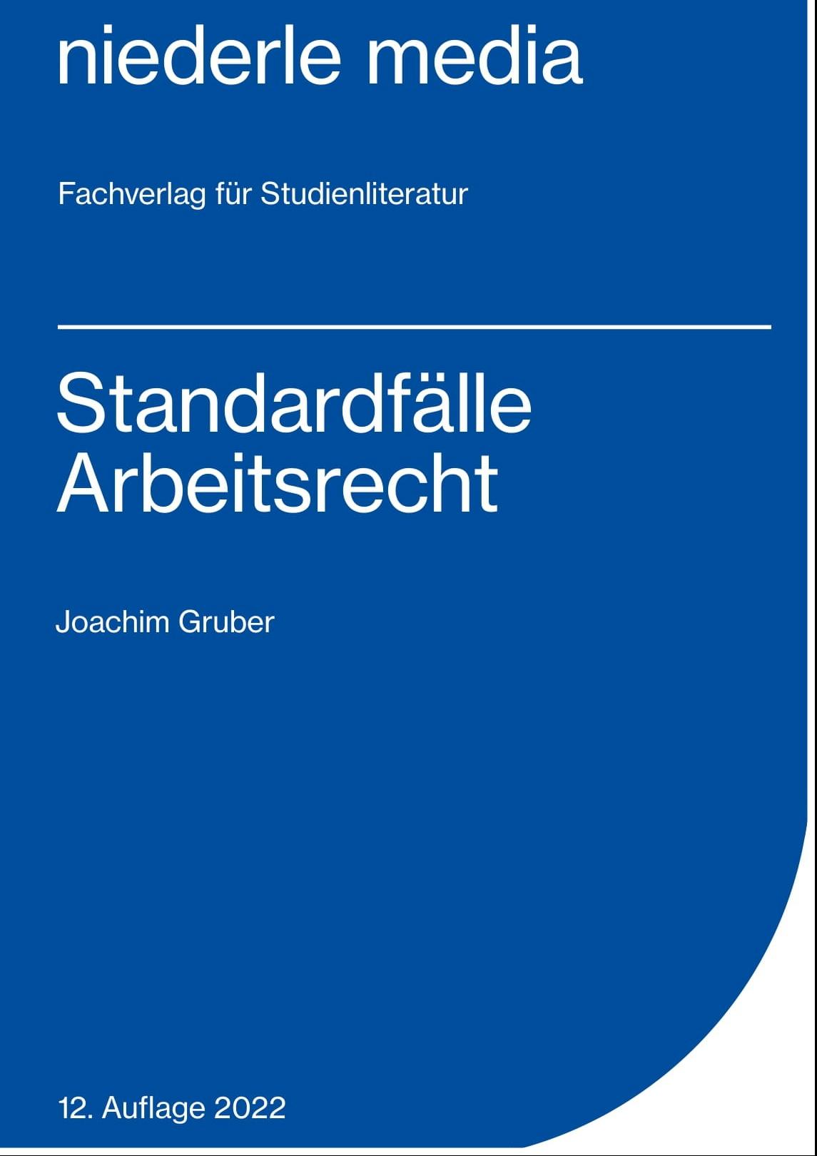 Vorderes Coverbild Standardfälle Arbeitsrecht