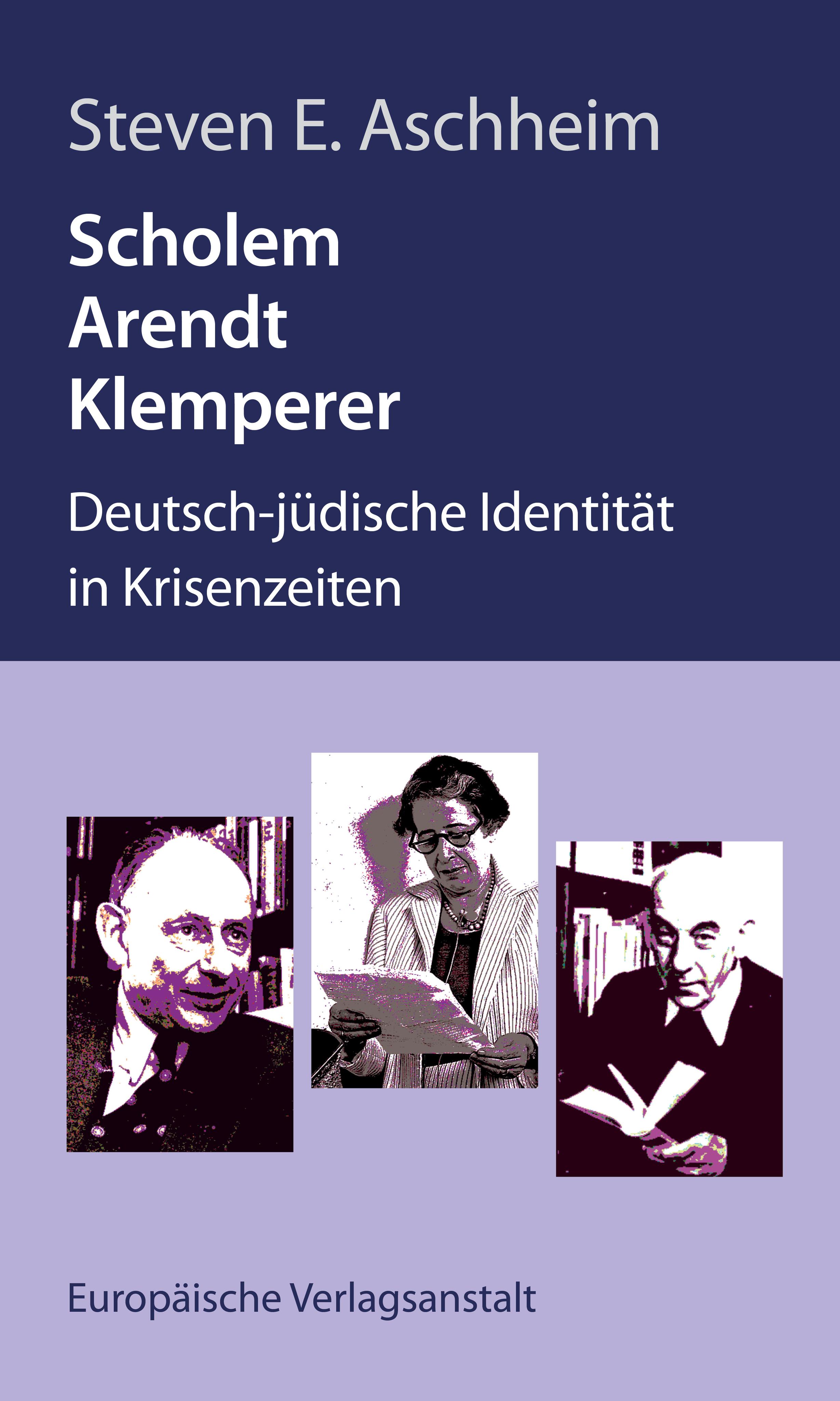 Vorderes Coverbild Scholem, Arendt, Klemperer
