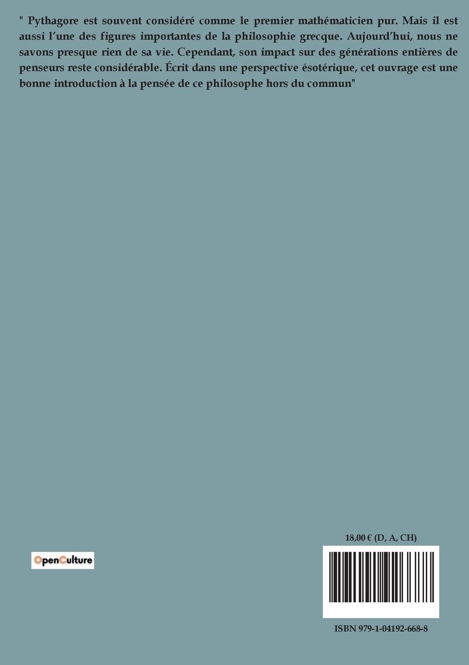 Rückseitencover Pythagore et le Mystère des Delphes