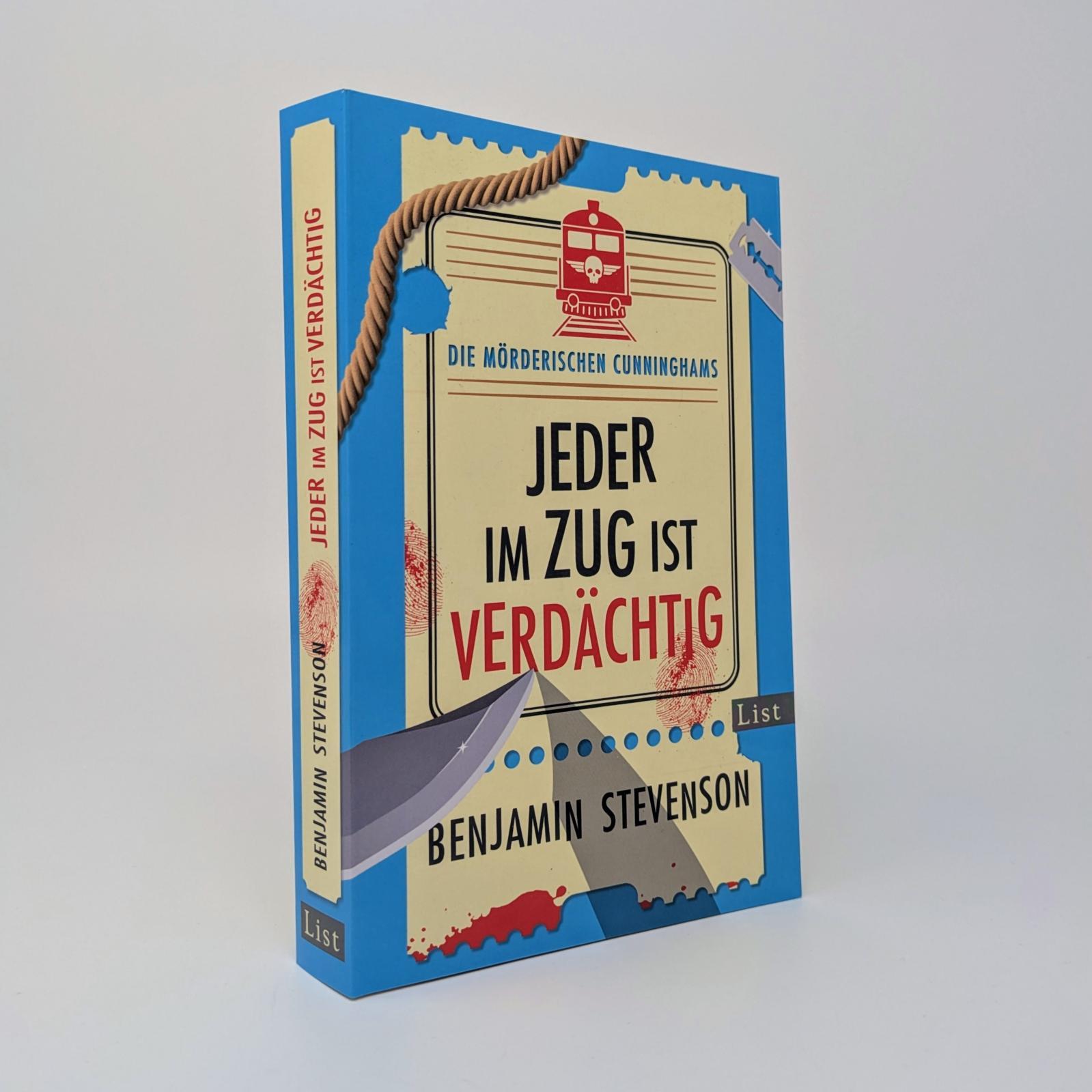 Beispielinhalt (Bild) Die mörderischen Cunninghams. Jeder im Zug ist verdächtig