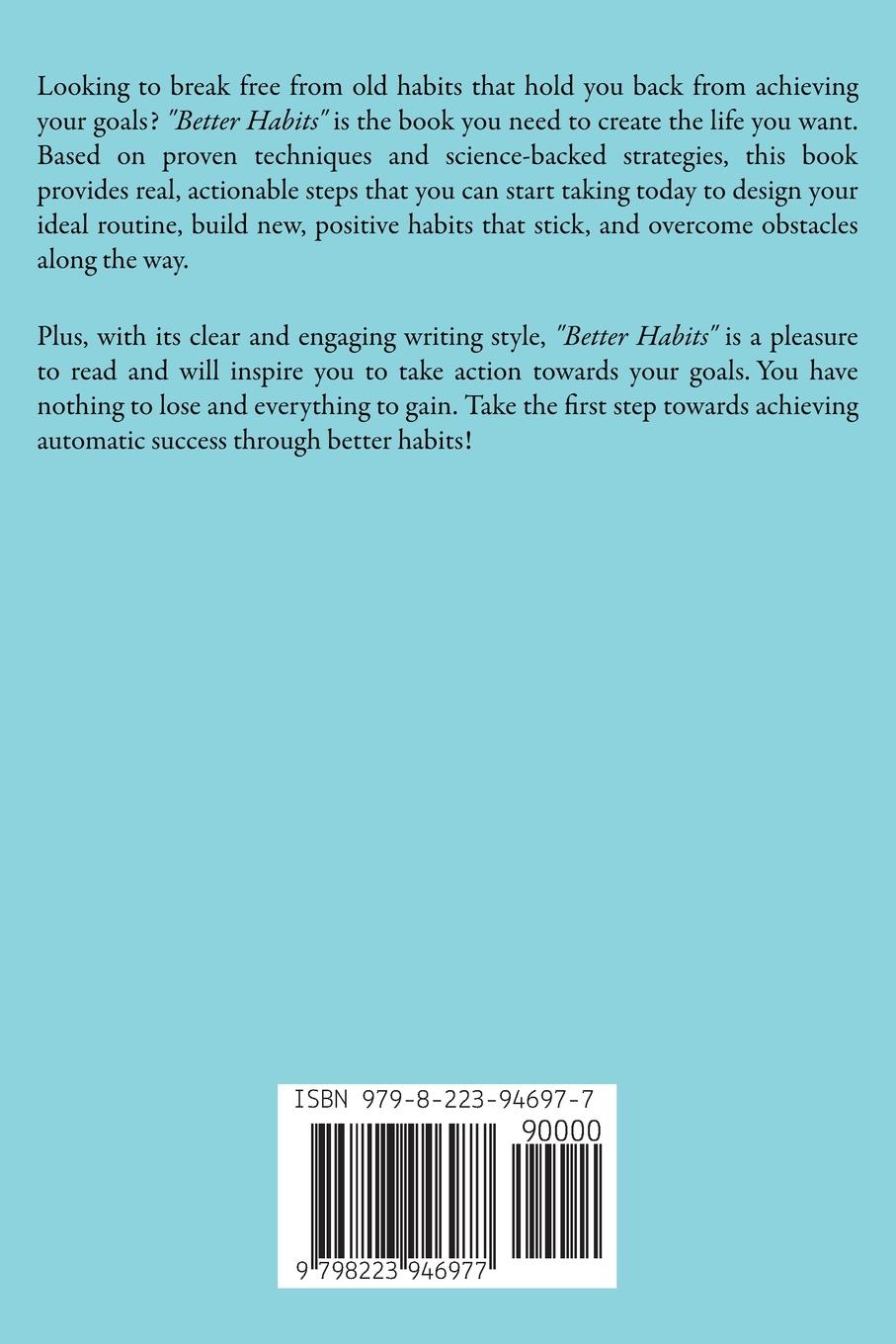 Rückseitencover Better Habits
