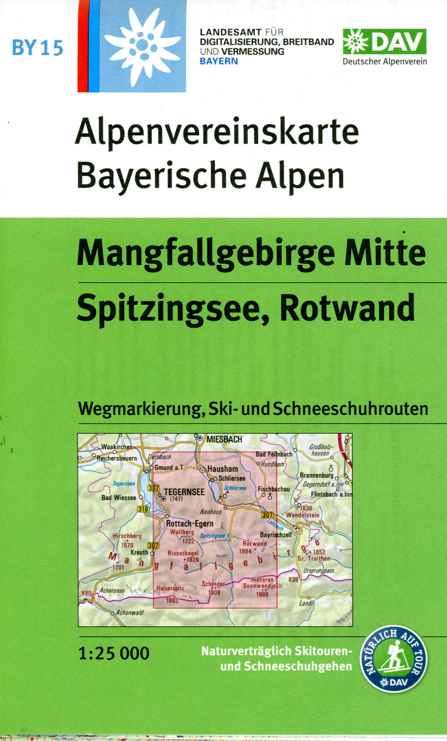 Vorderes Coverbild Mangfallgebirge Mitte, Spitzingsee, Rotwand