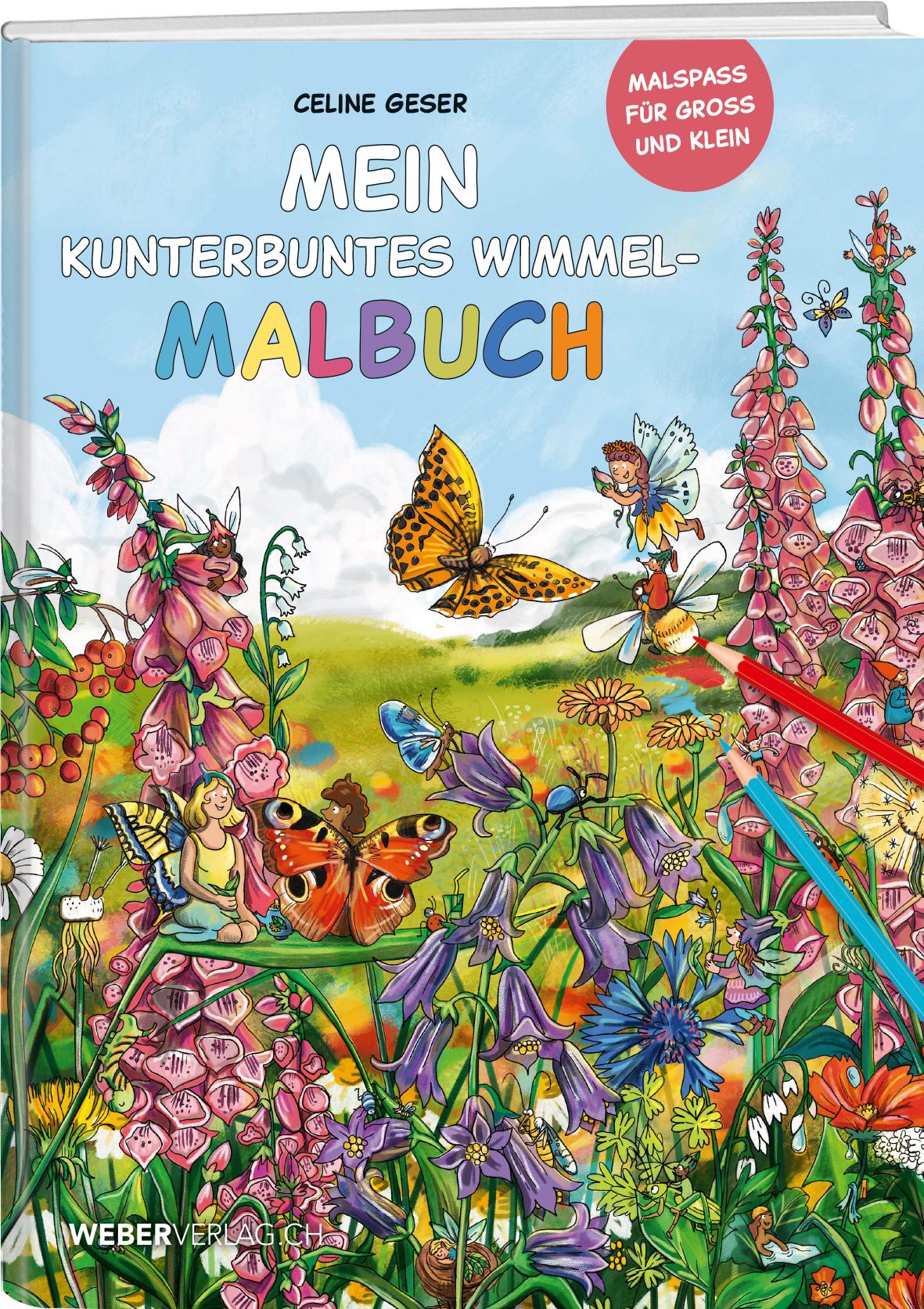 Vorderes Coverbild Mein kunterbuntes Wimmel-Malbuch