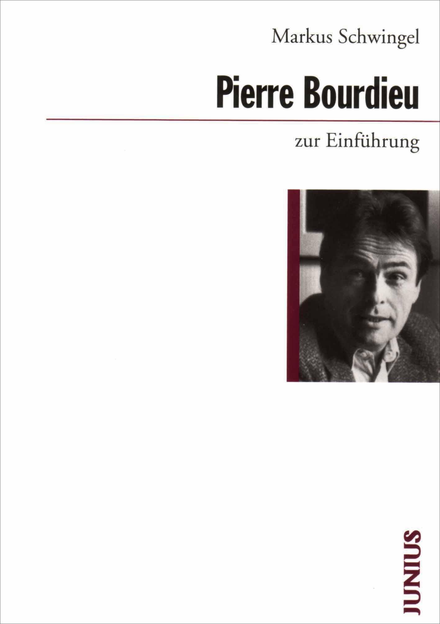 Vorderes Coverbild Pierre Bourdieu zur Einführung