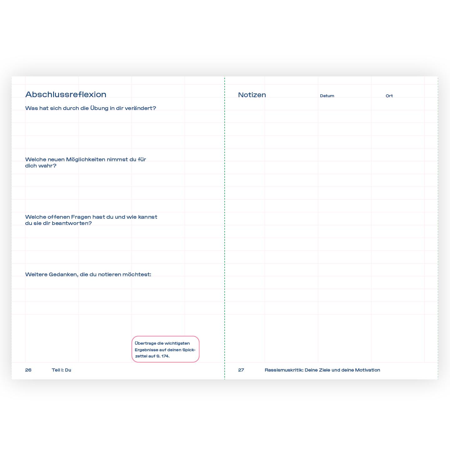 Beispielinhalt (Bild) Mein Workbook zu Rassismus.