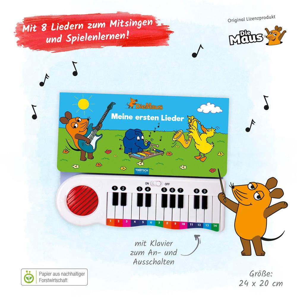 Beispielinhalt (Bild) Trötsch Die Maus Klavierbuch Meine ersten Lieder Soundbuch Liederbuch