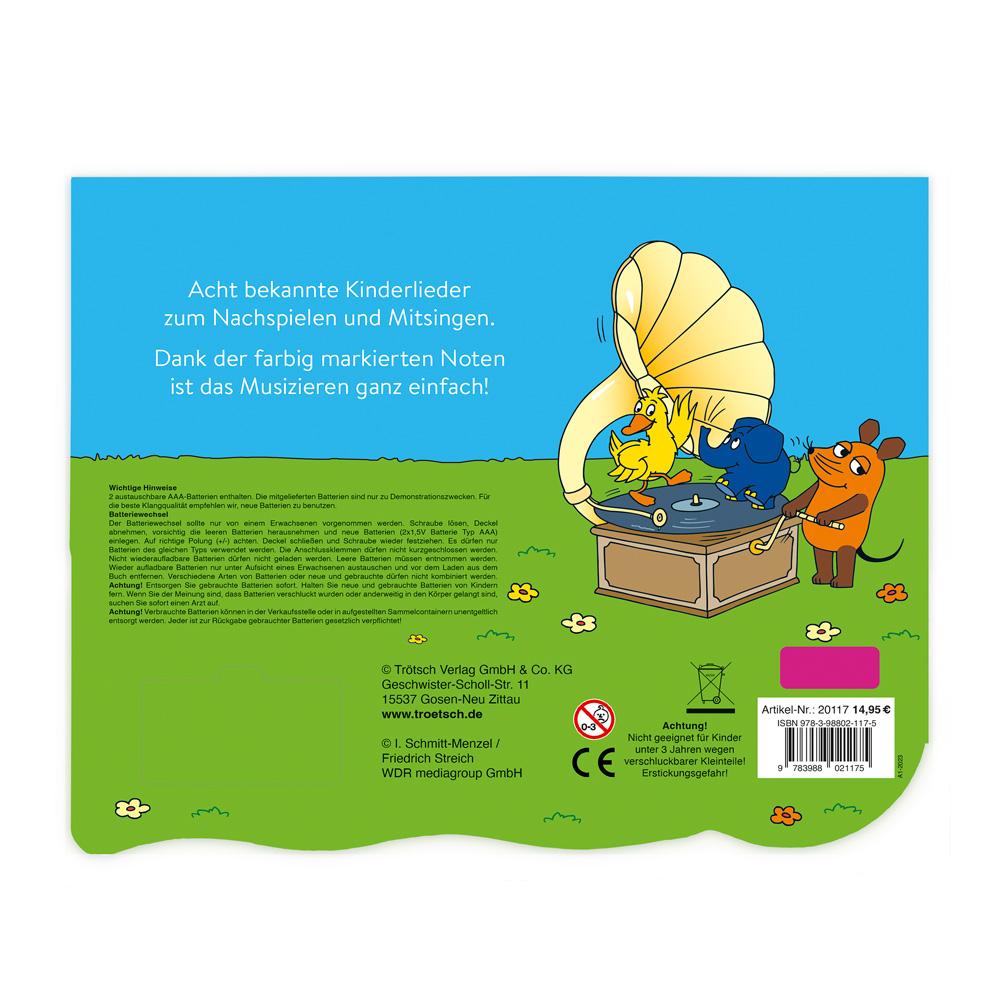 Beispielinhalt (Bild) Trötsch Die Maus Klavierbuch Meine ersten Lieder Soundbuch Liederbuch