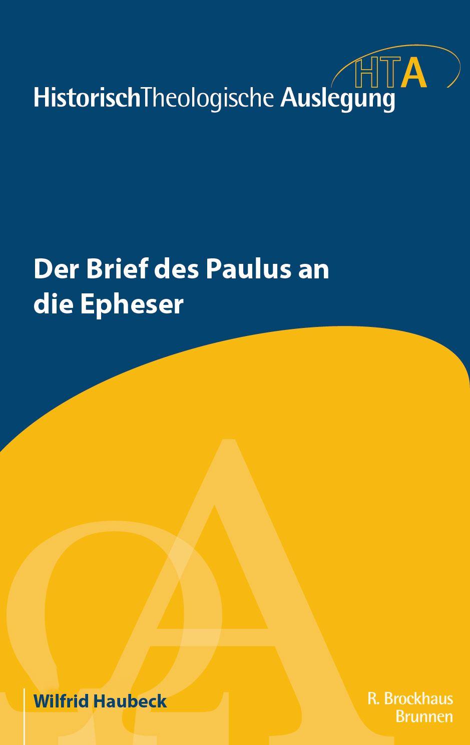 Vorderes Coverbild Der Brief des Paulus an die Epheser