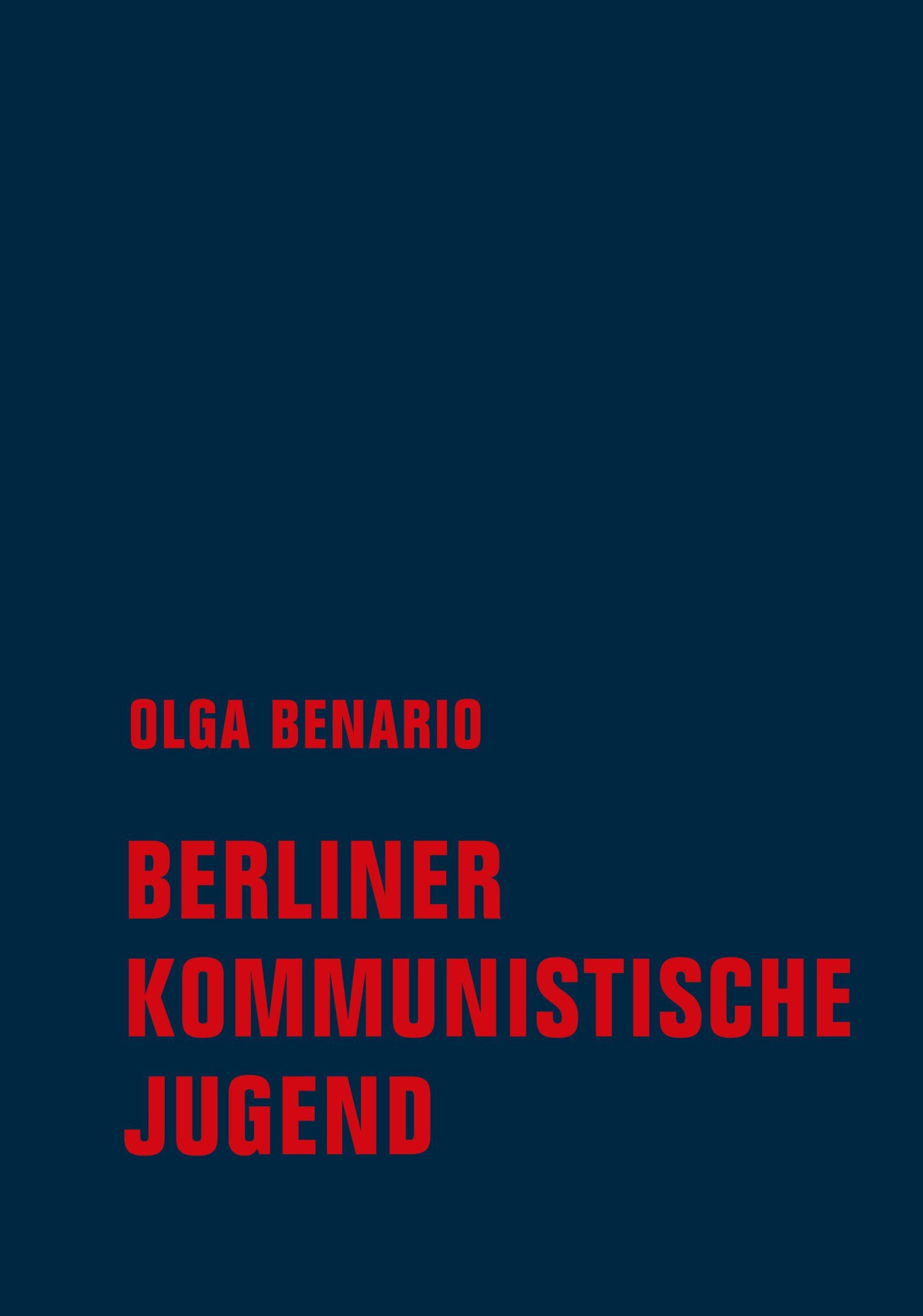 Vorderes Coverbild Berliner Kommunistische Jugend