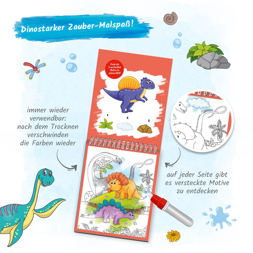 Beispielinhalt (Bild) Trötsch Wassermalspaß mit Zauberstift Dinosaurier
