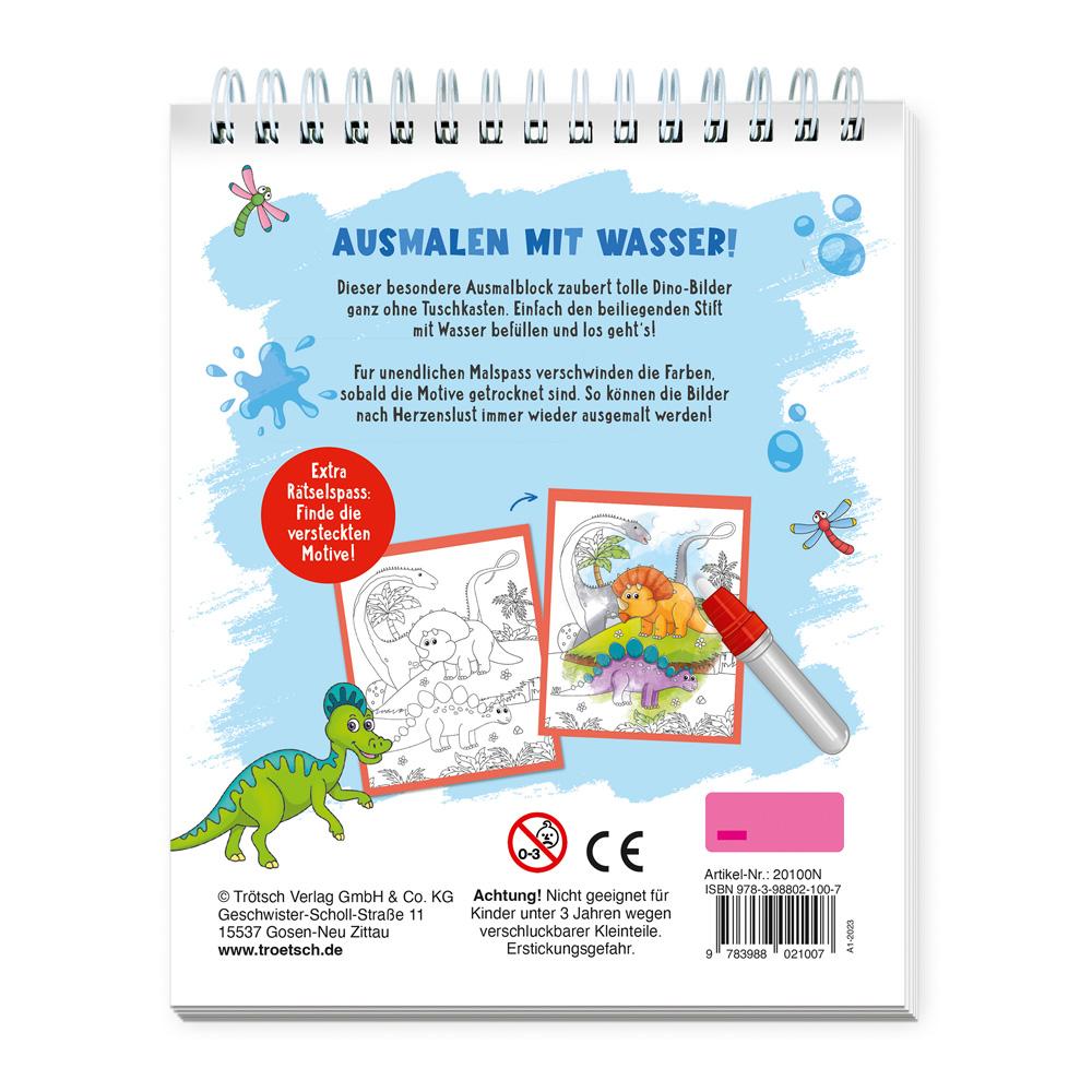 Beispielinhalt (Bild) Trötsch Wassermalspaß mit Zauberstift Dinosaurier