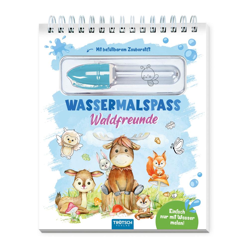 Vorderes Coverbild Trötsch Wassermalspaß mit Zauberstift Waldfreunde