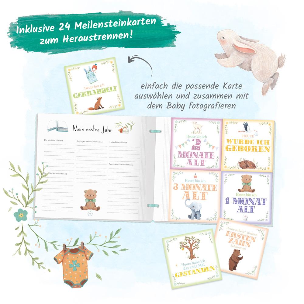 Beispielinhalt (Bild) Trötsch Babyalbum Unser Baby Das erste Jahr