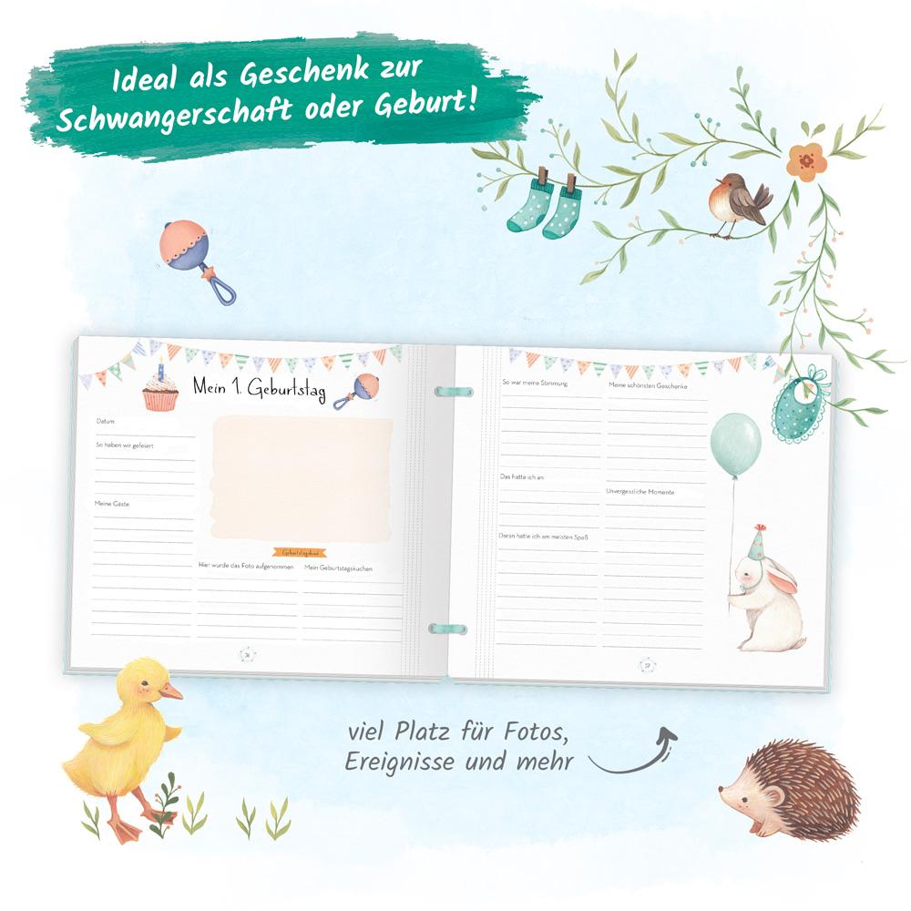 Beispielinhalt (Bild) Trötsch Babyalbum Unser Baby Das erste Jahr