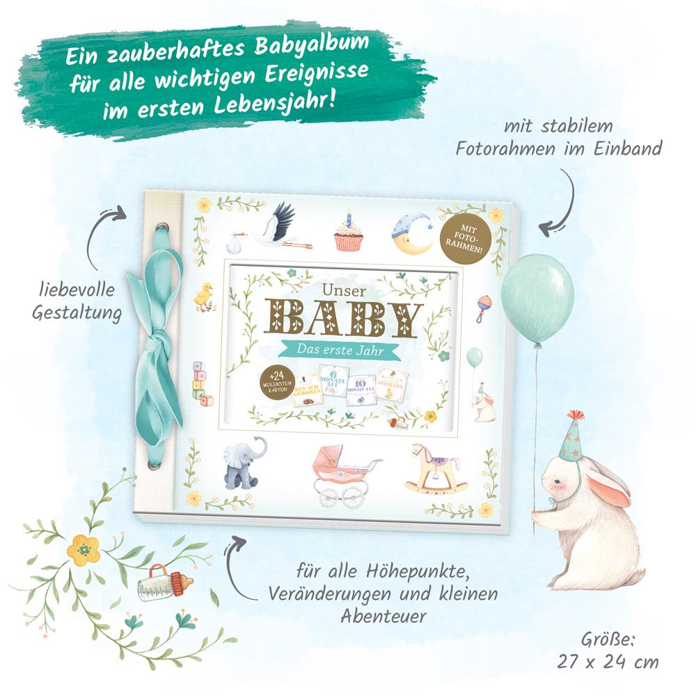 Beispielinhalt (Bild) Trötsch Babyalbum Unser Baby Das erste Jahr