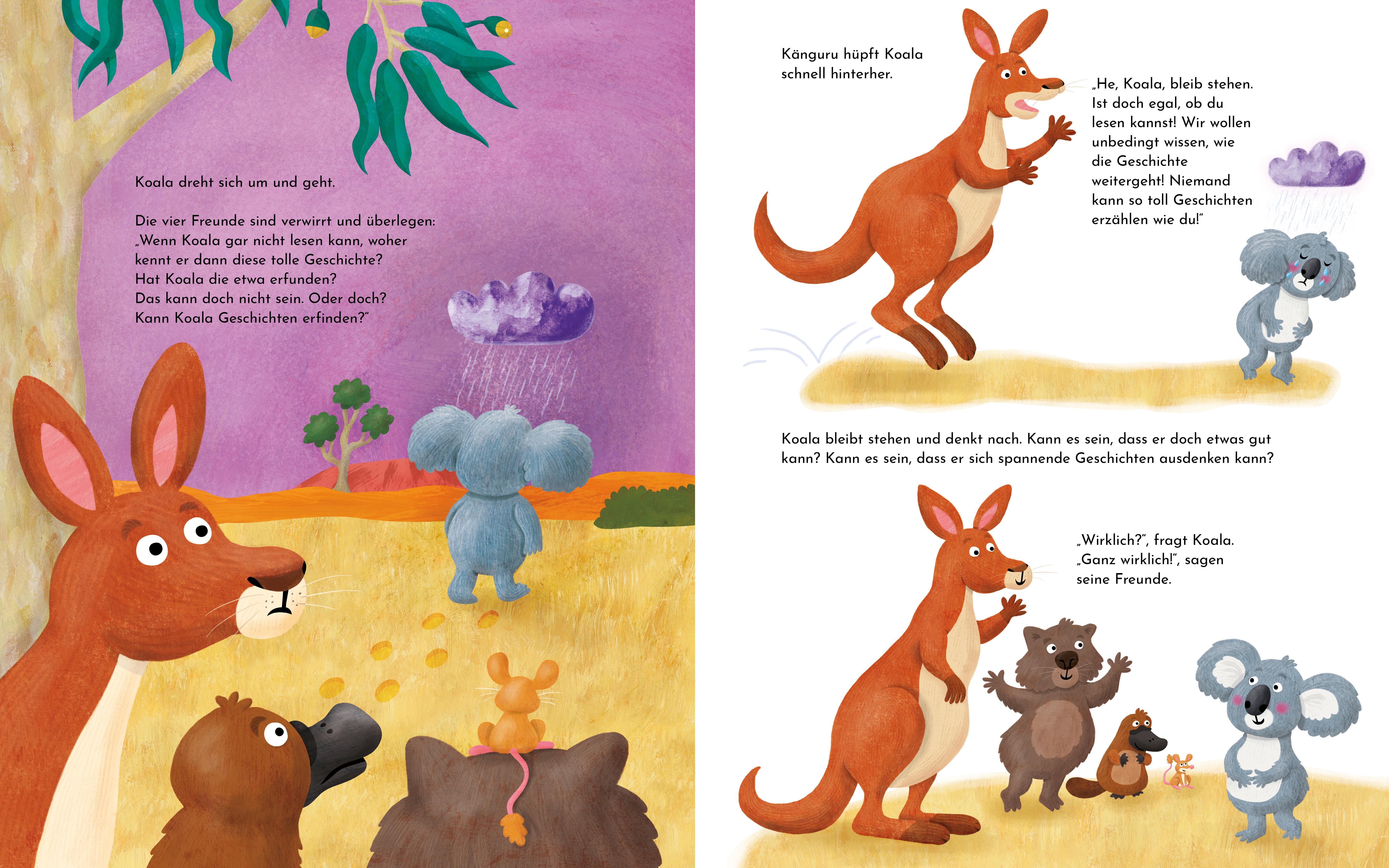 Beispielinhalt (Bild) Koala denkt sich heut' was aus