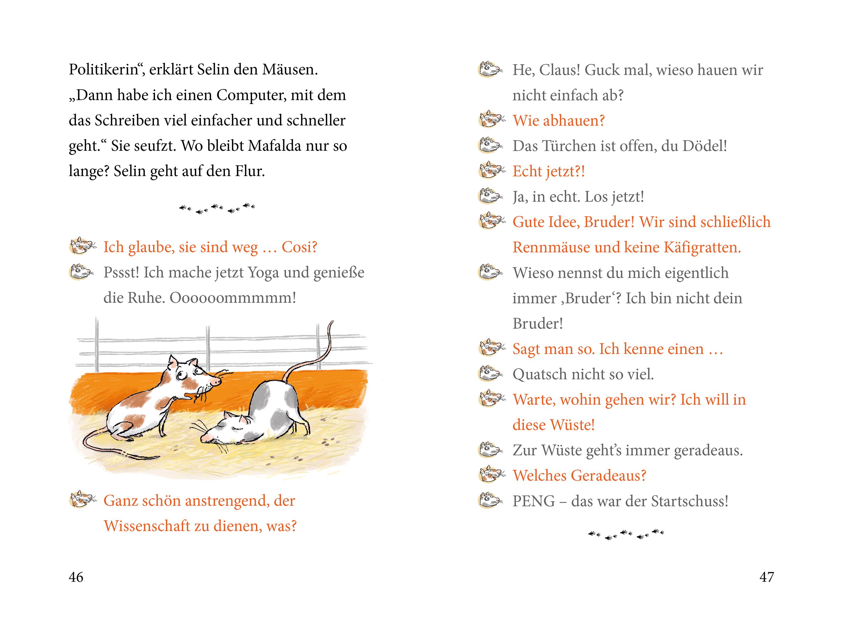 Beispielinhalt (Bild) Mafalda mittendrin - Zwei Mäuse auf der Flucht