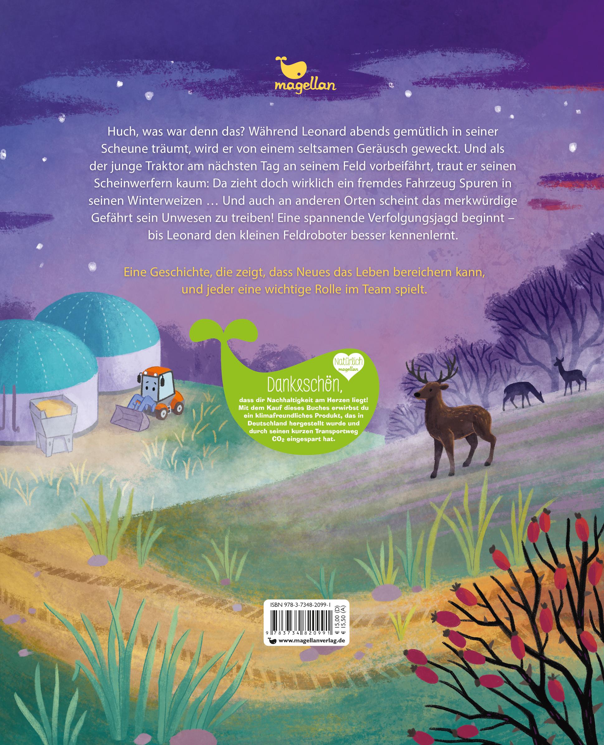 Rückseitencover Leonard - Ein Traktor bringt Licht ins Dunkel