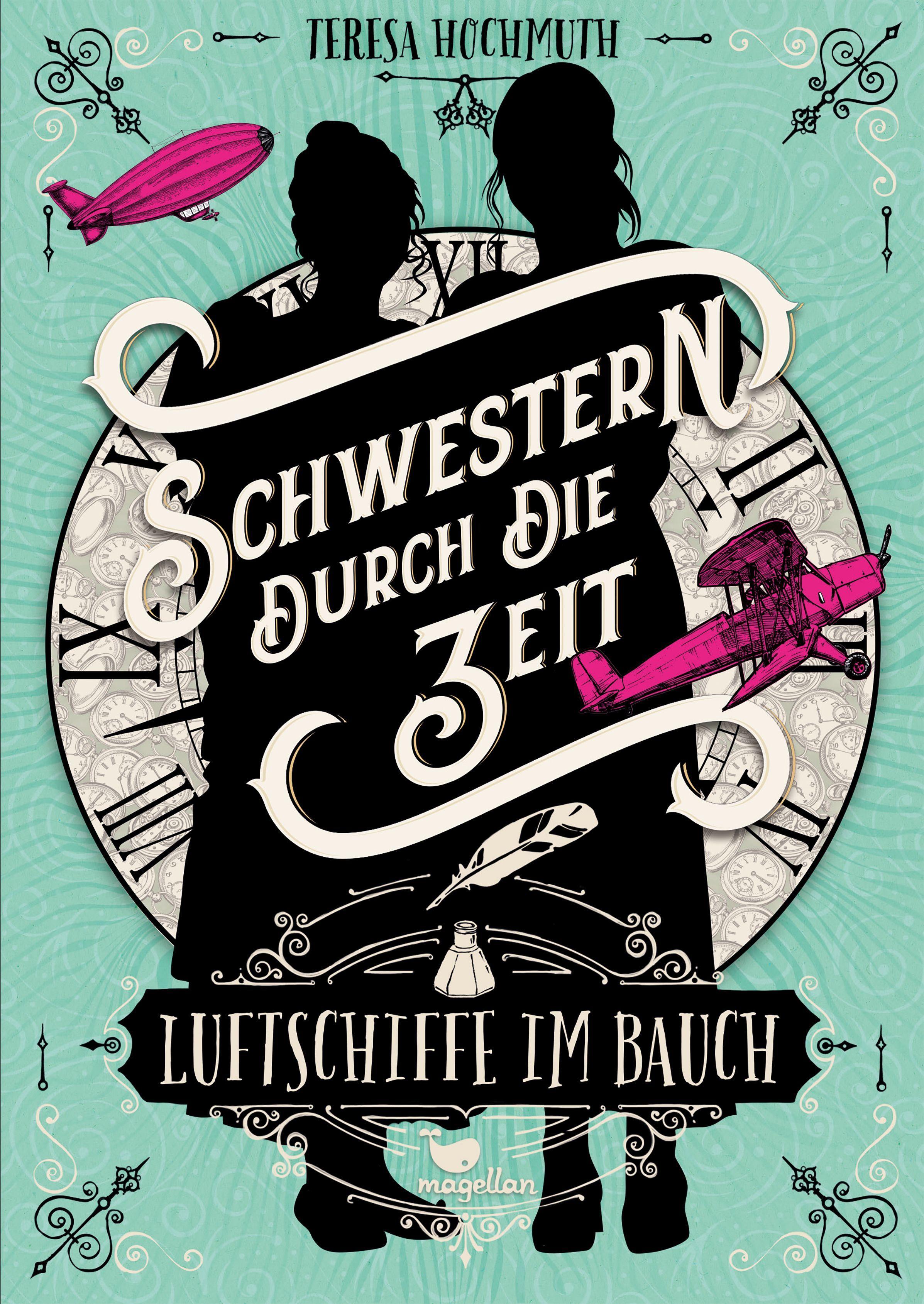 Vorderes Coverbild Schwestern durch die Zeit - Luftschiffe im Bauch