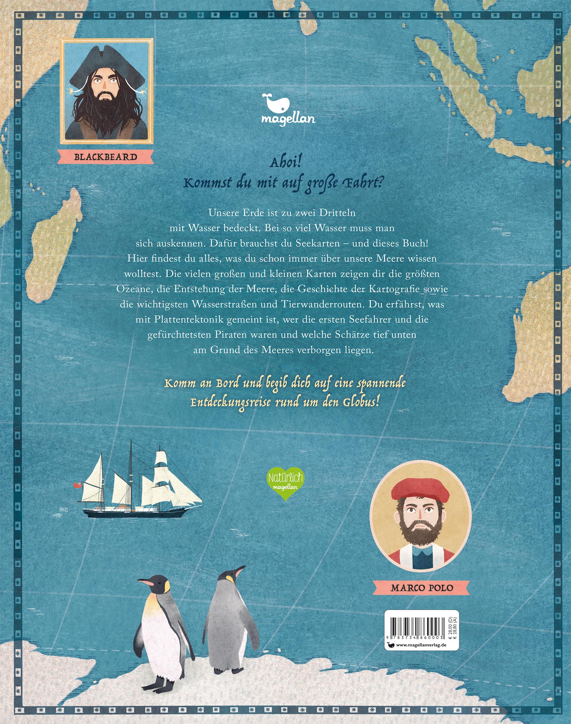 Rückseitencover Mein großer Seekarten-Atlas - Entdecke die Welt der Meere und Ozeane