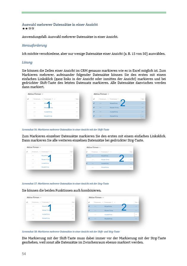 Beispielinhalt (Bild) Microsoft Dynamics CRM für Anwender - Tipps und Tricks