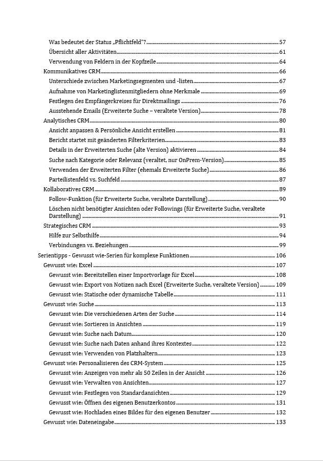 Beispielinhalt (Bild) Microsoft Dynamics CRM für Anwender - Tipps und Tricks