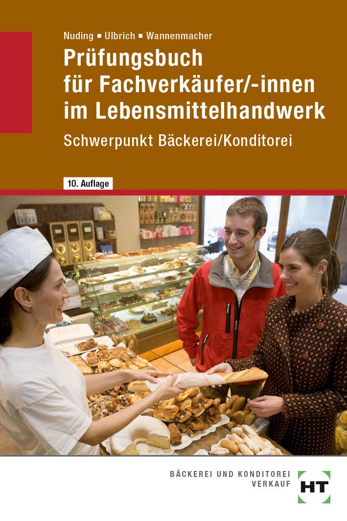Vorderes Coverbild Prüfungsbuch für Fachverkäufer /-innen im Lebensmittelhandwerk