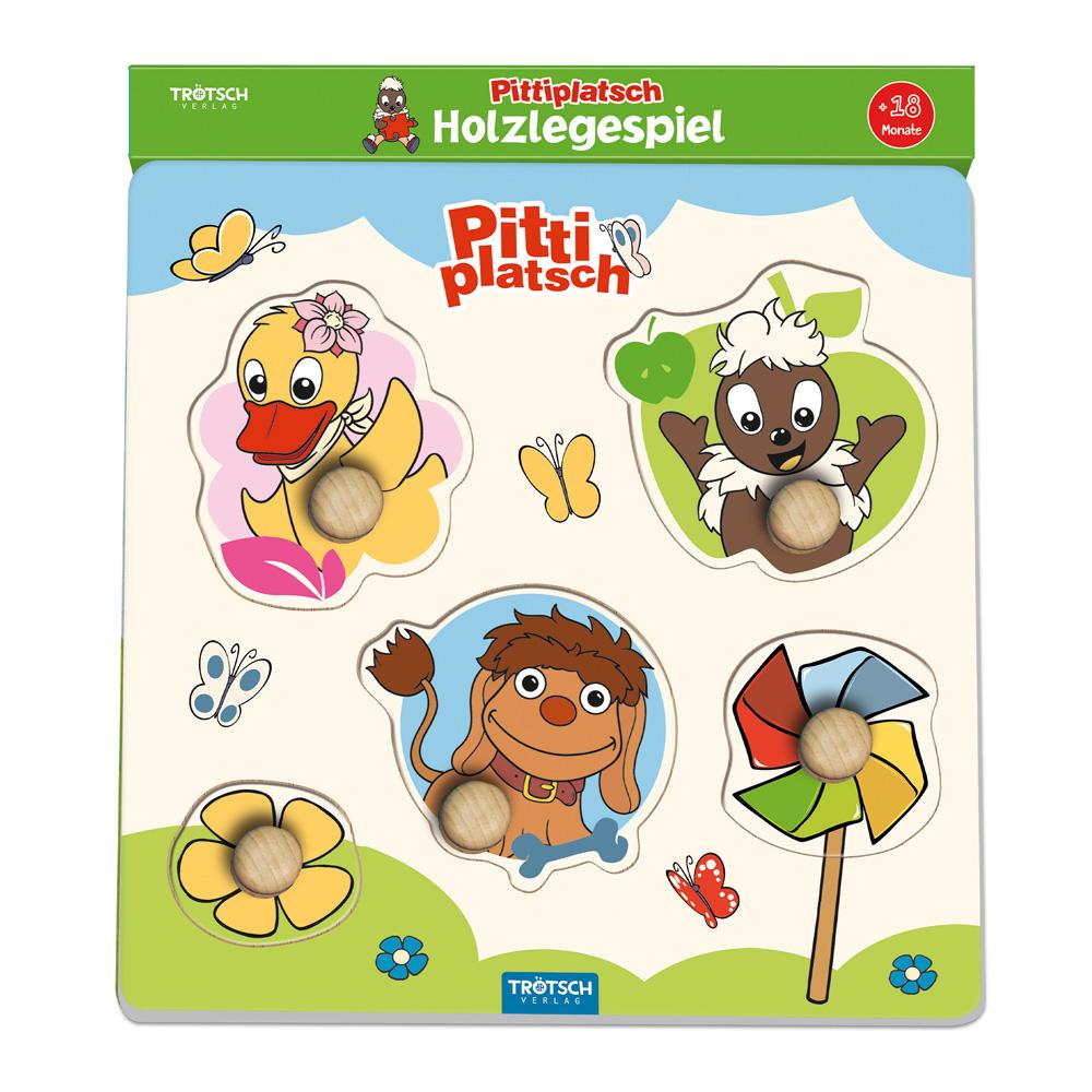 Vorderes Coverbild Trötsch Pittiplatsch Holzlegespiel