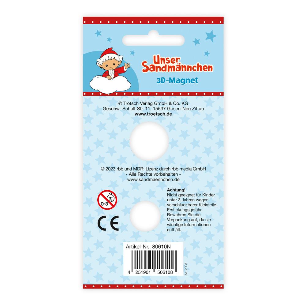Beispielinhalt (Bild) Trötsch Unser Sandmännchen Magnet Raumfahrer