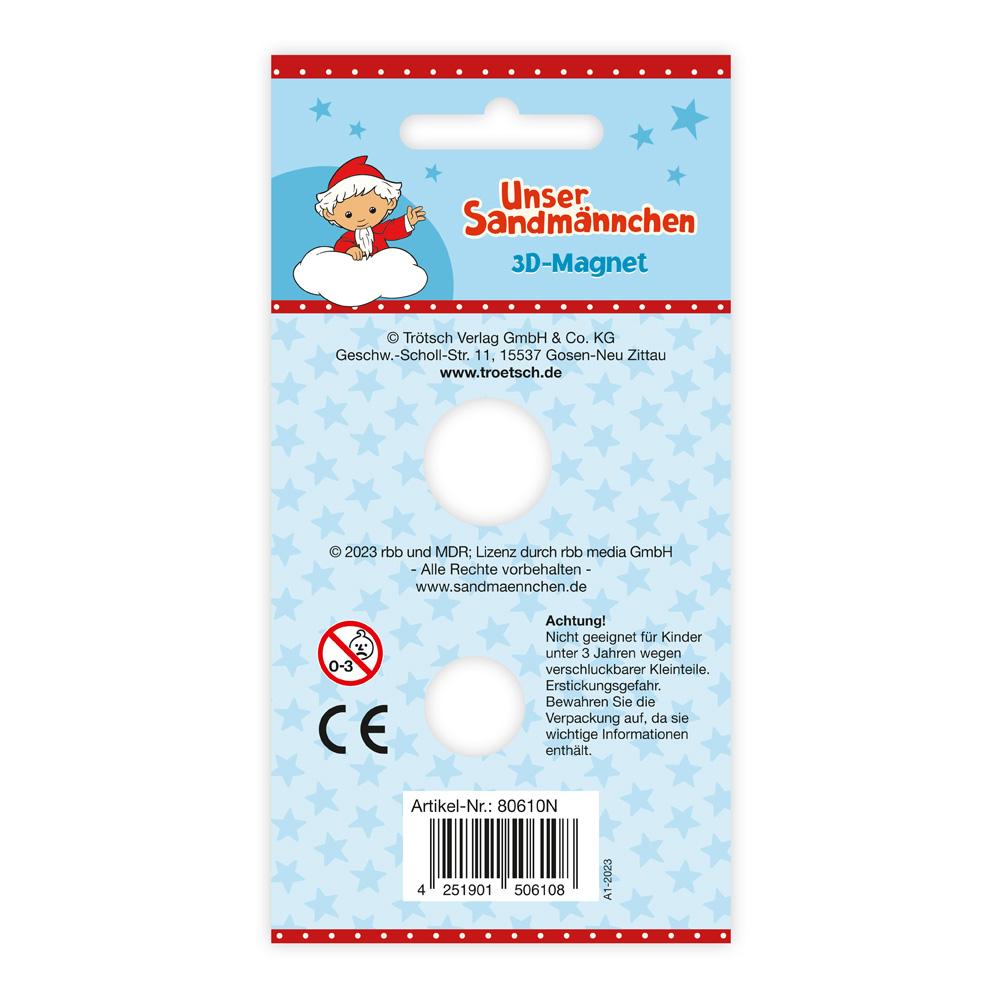 Rückseitencover Trötsch Unser Sandmännchen Magnet Raumfahrer