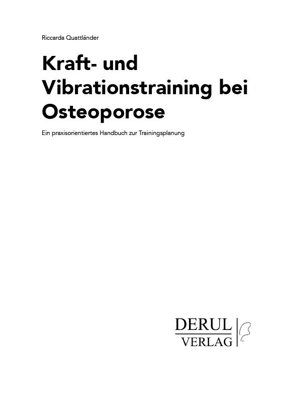 Beispielinhalt (Bild) Kraft- und Vibrationstraining bei Osteoporose