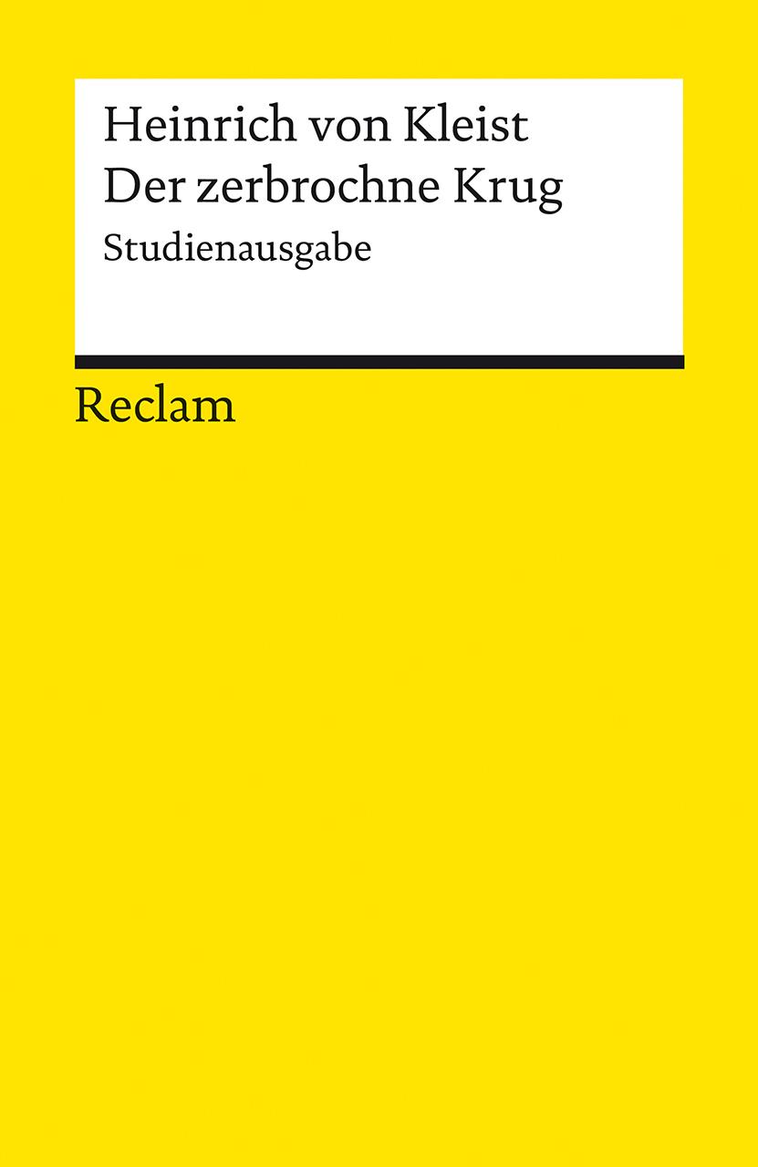 Vorderes Coverbild Der zerbrochne Krug. Studienausgabe