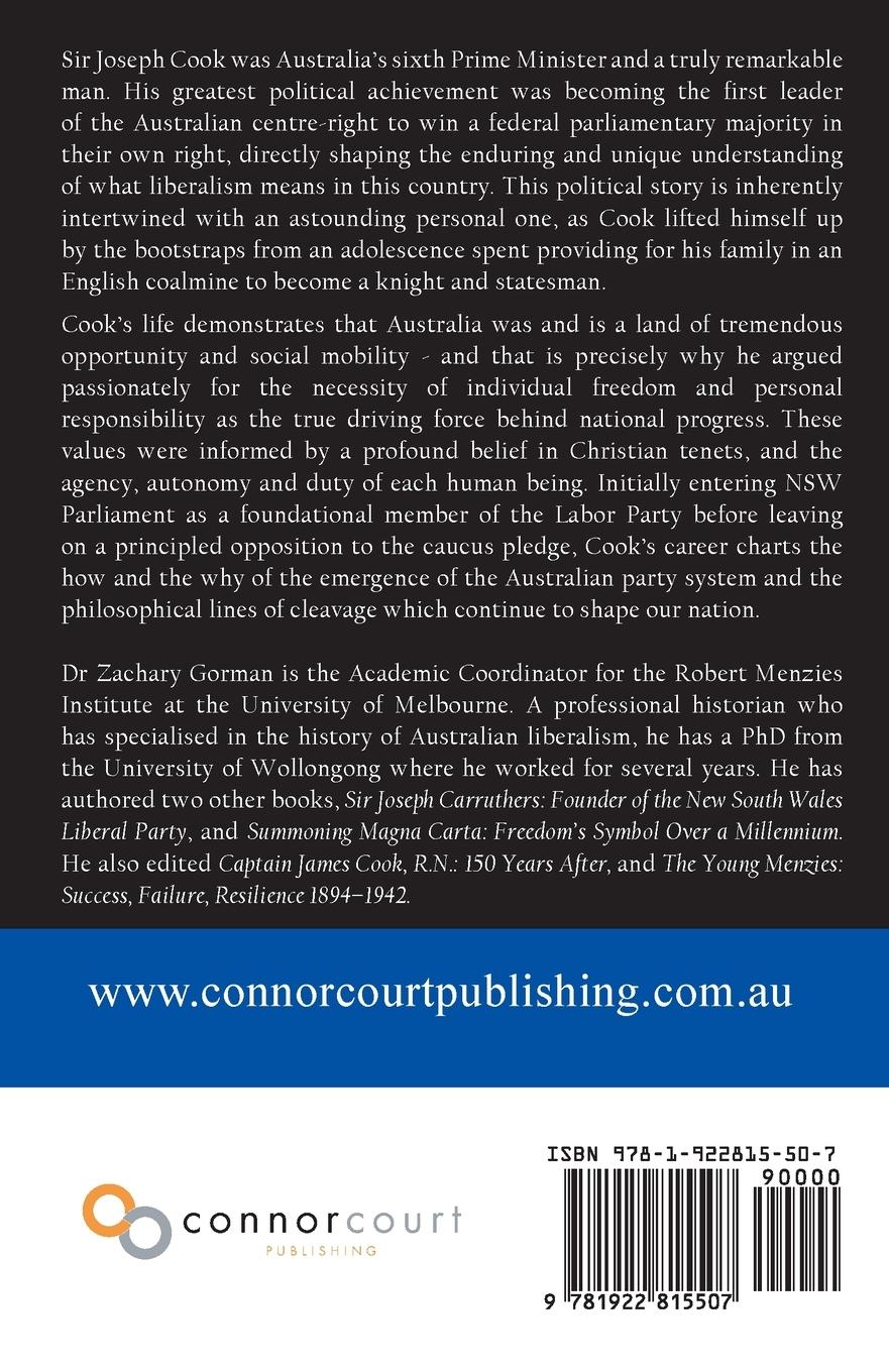 Rückseitencover Joseph Cook  (Australian Biographical Monographs 19)