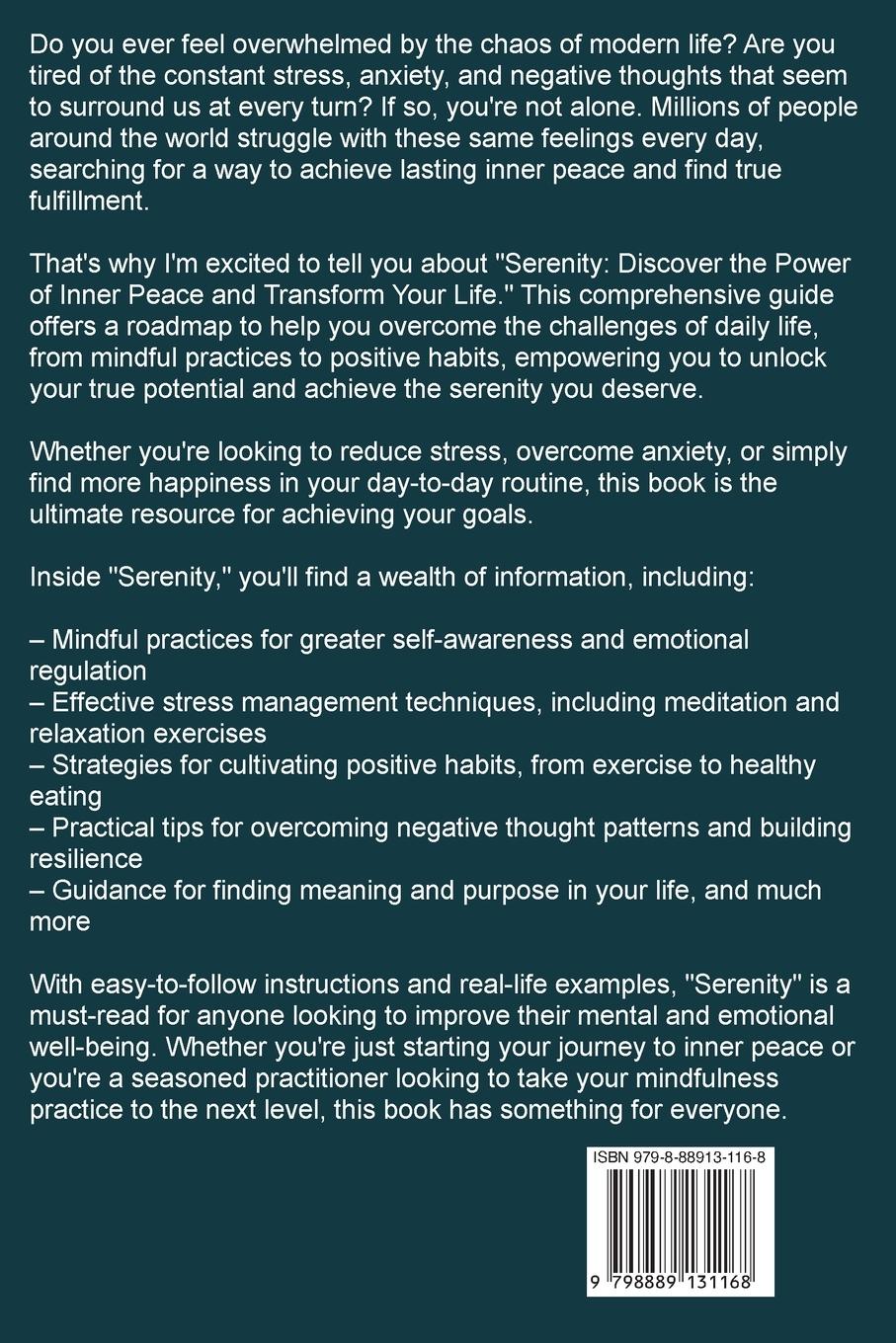 Rückseitencover Serenity