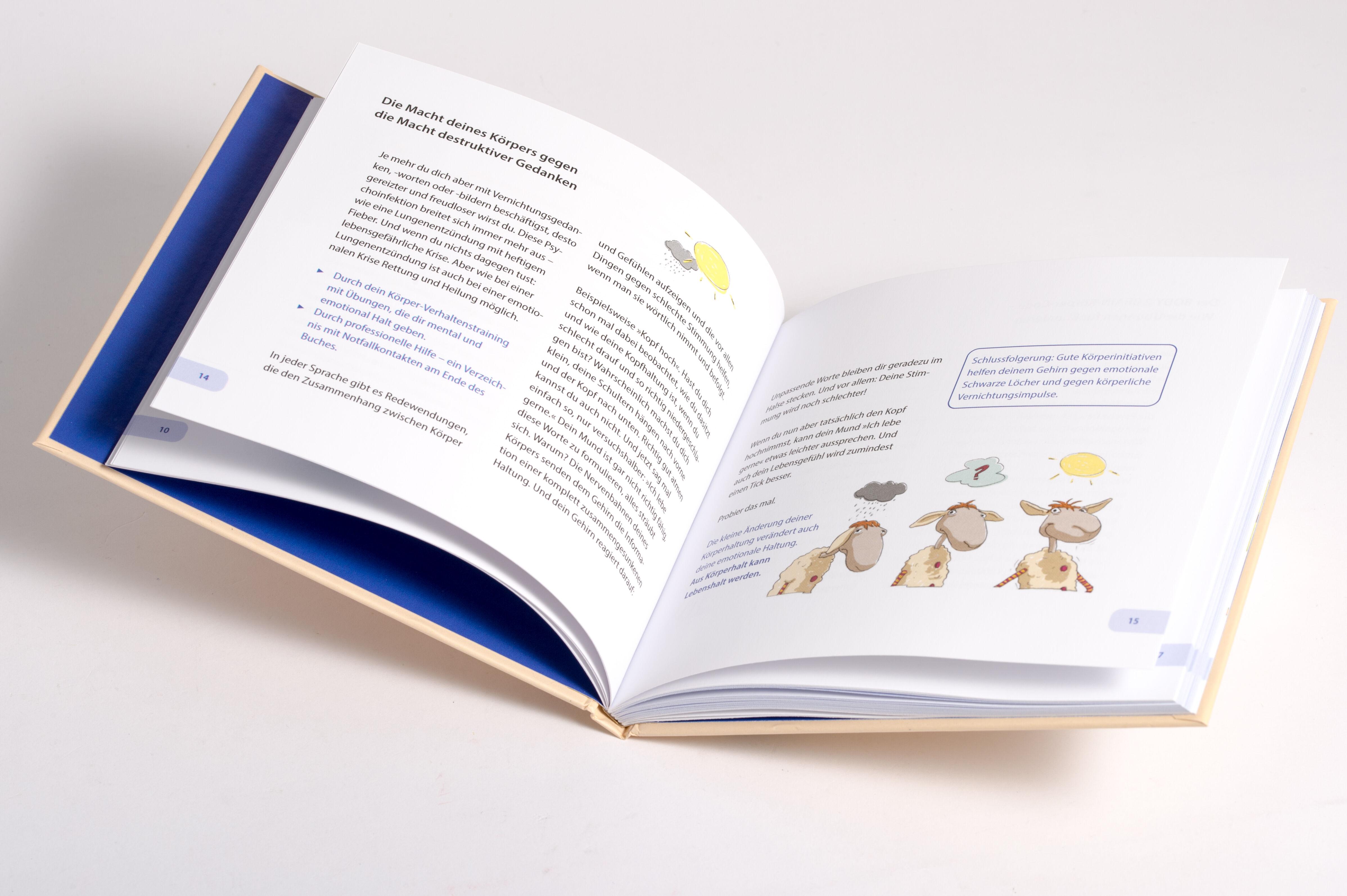 Beispielinhalt (Bild) Halt! Das kleine Überlebensbuch