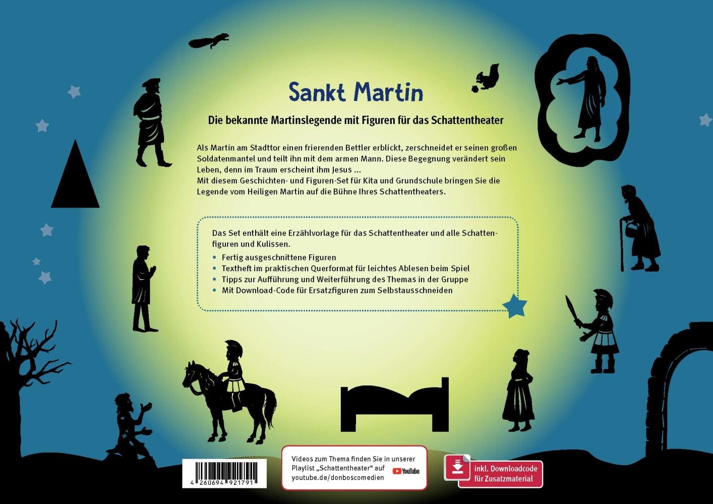 Beispielinhalt (Bild) Sankt Martin. Eine Geschichte für unser Schattentheater