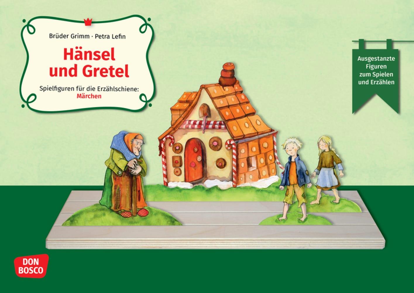 Vorderes Coverbild Hänsel und Gretel. Erzählschienen-Figurenset