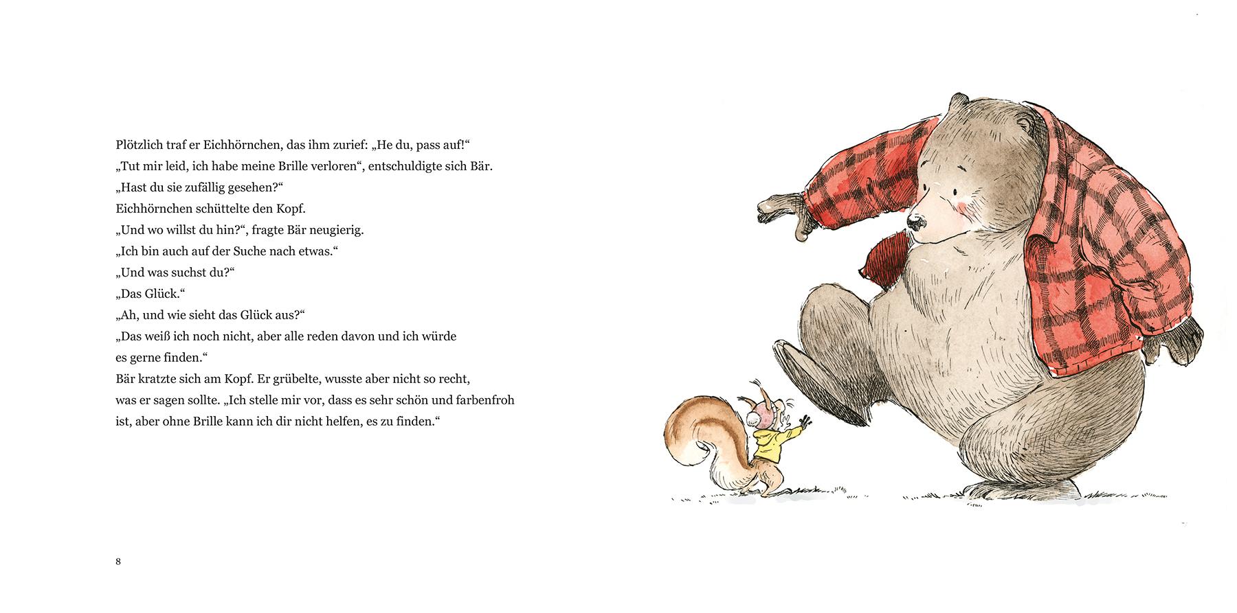 Beispielinhalt (Bild) Der Bär und das Glücksgeheimnis