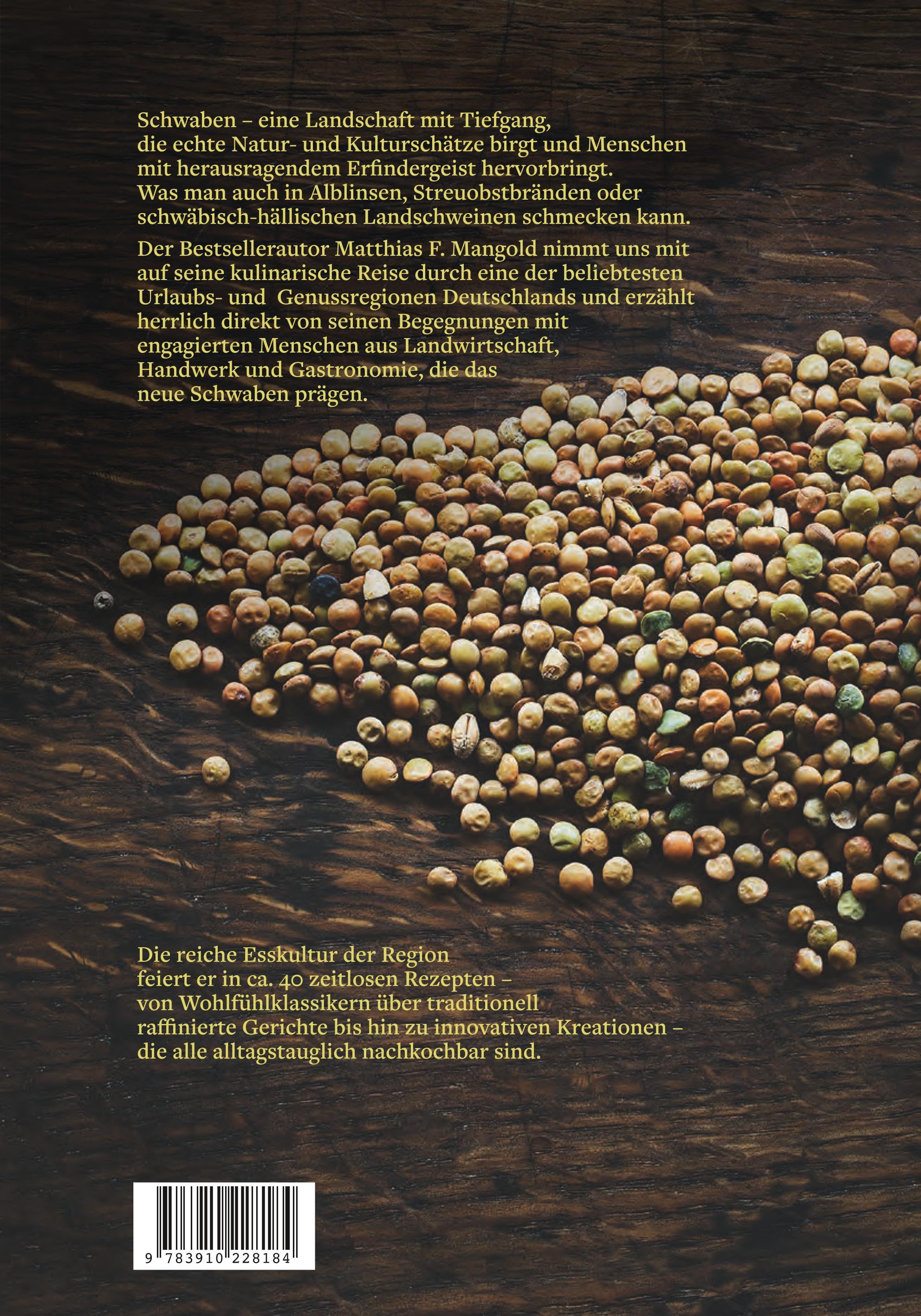 Rückseitencover Schwaben. Meine kulinarische Heimat