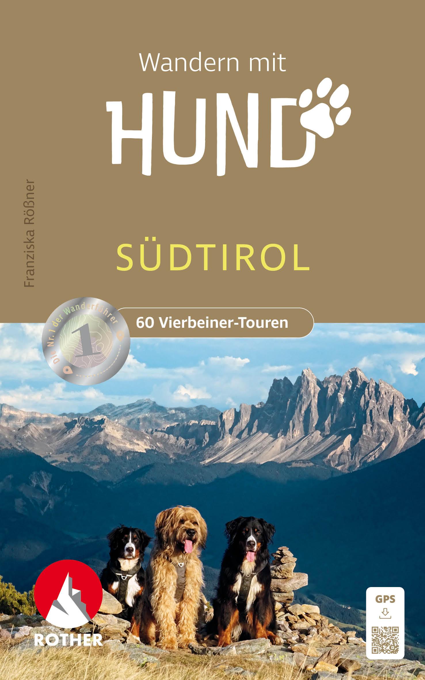 Vorderes Coverbild Wandern mit Hund Südtirol