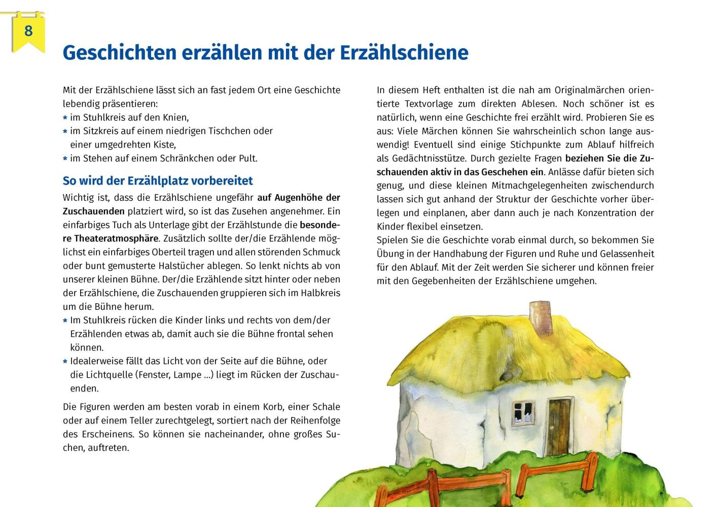 Beispielinhalt (Bild) Sterntaler. Erzählschienen-Figurenset