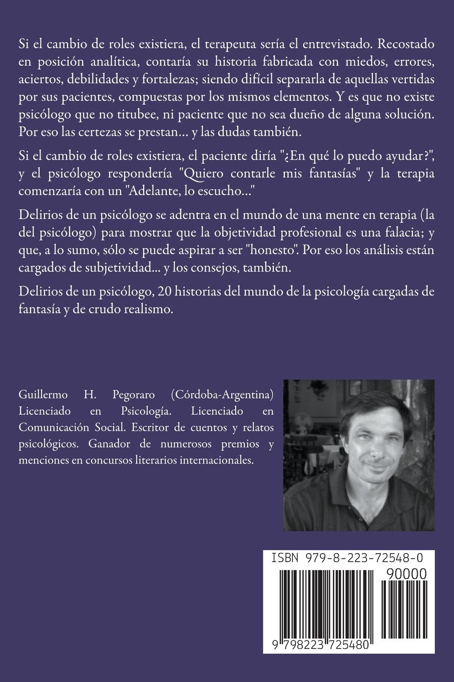 Rückseitencover Delirios de un Psicólogo