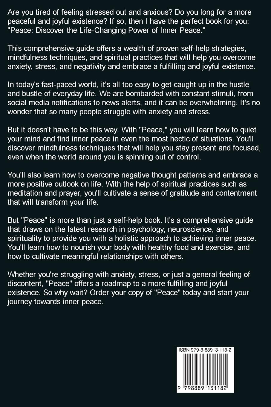 Rückseitencover Peace