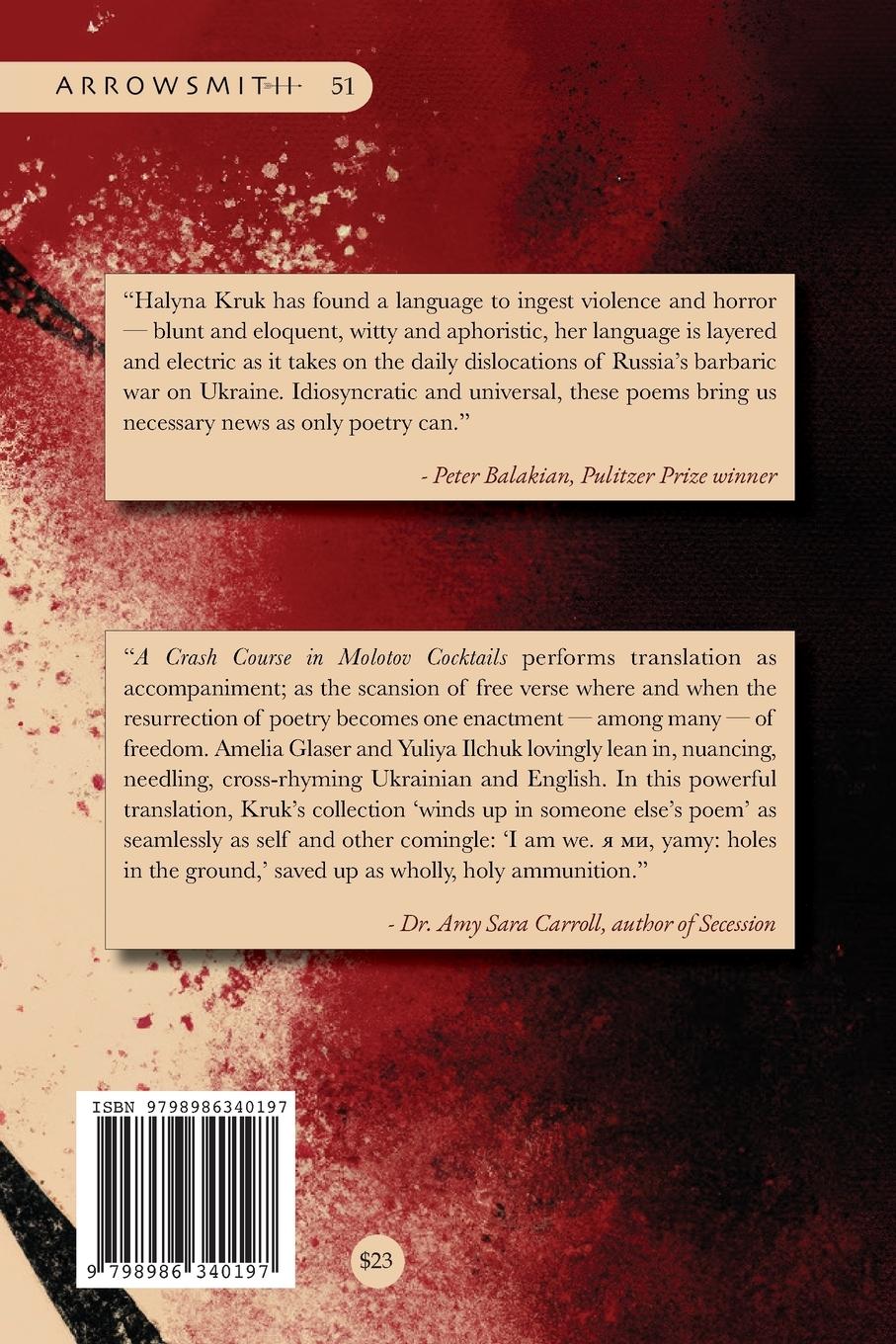 Rückseitencover A Crash Course in Molotov Cocktails