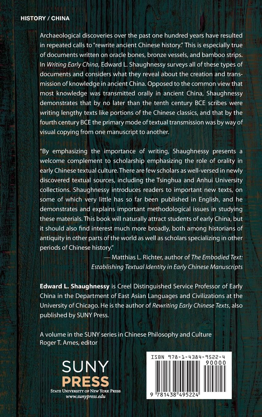 Rückseitencover Writing Early China