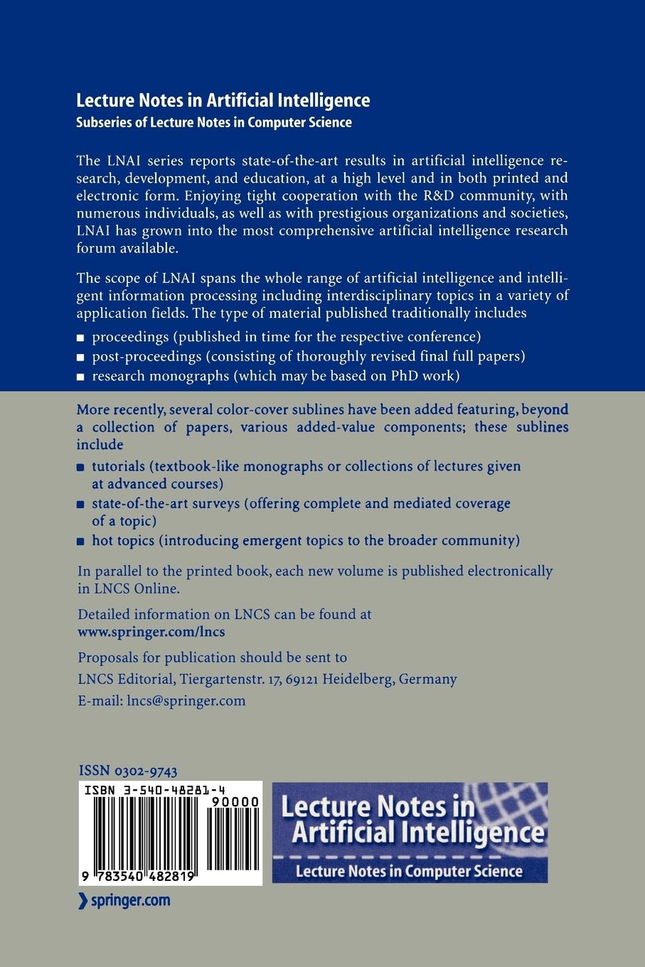 Rückseitencover Logic for Programming, Artificial Intelligence, and Reasoning